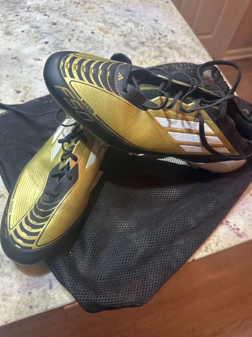adidas F50 Messi  "Triunfo Dorado" Gold Metallic